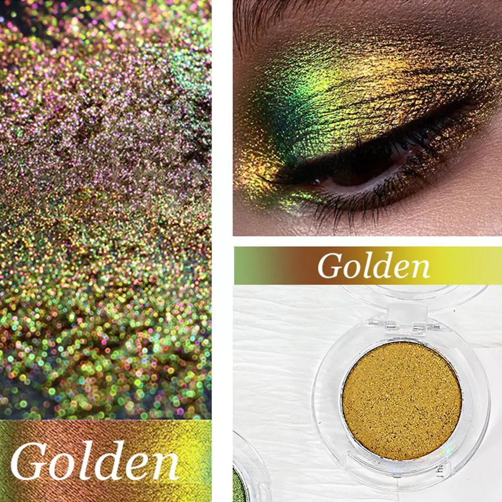 Sombras de ojos camaleón metálica con purpurina - Erlif