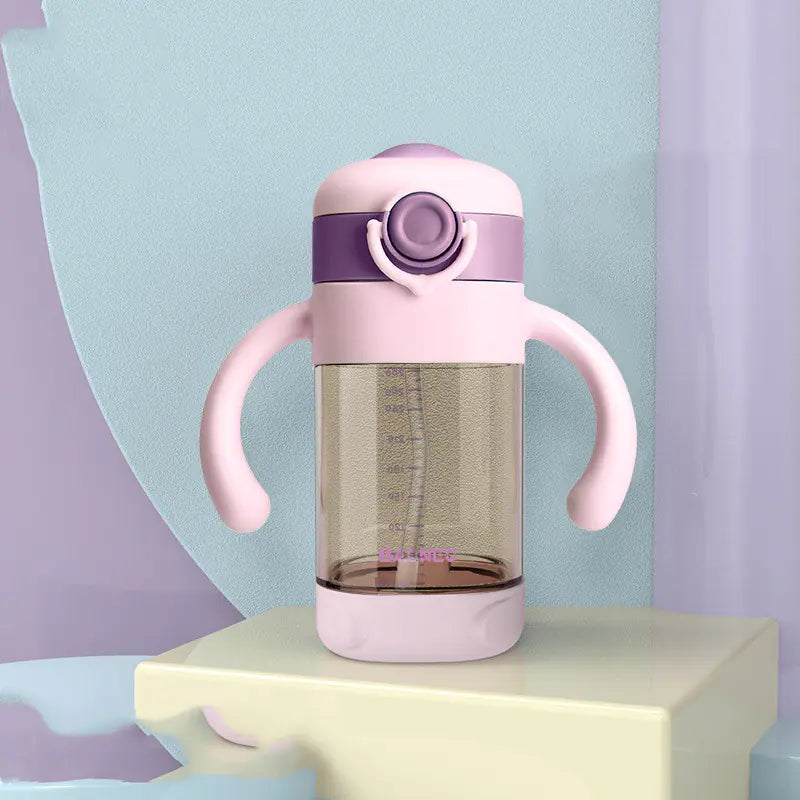 Vaso con pajita para niños