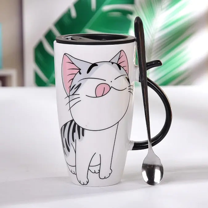 Cat ceramic mug