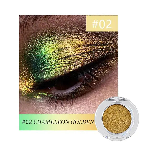 Sombras de ojos camaleón metálica con purpurina - Erlif