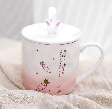 Taza de cerámica con diseño de gato