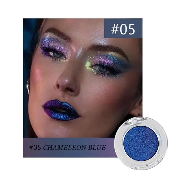 Sombras de ojos camaleón metálica con purpurina - Erlif
