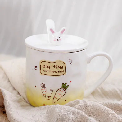 Taza de cerámica con diseño de gato