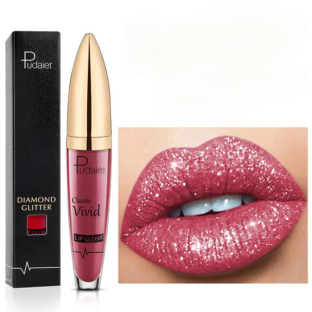 Brillo labial brillante de larga duración