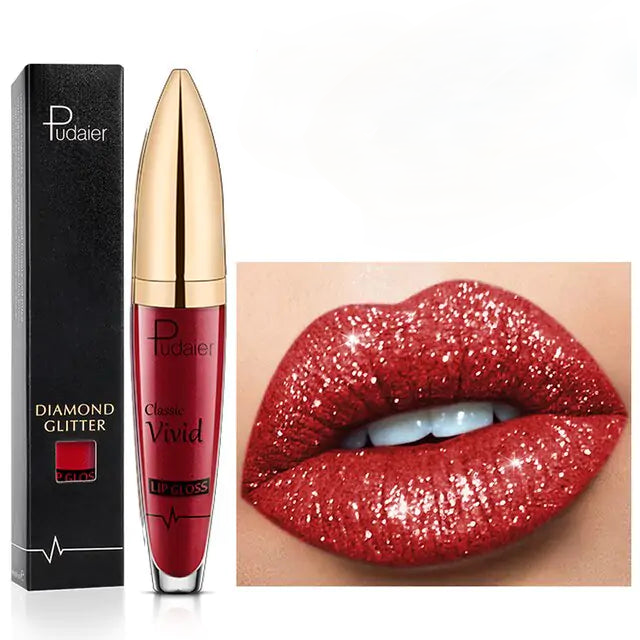 Brillo labial brillante de larga duración