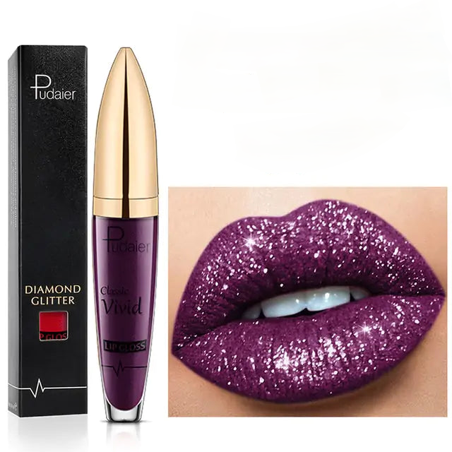 Brillo labial brillante de larga duración