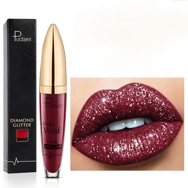 Brillo labial brillante de larga duración