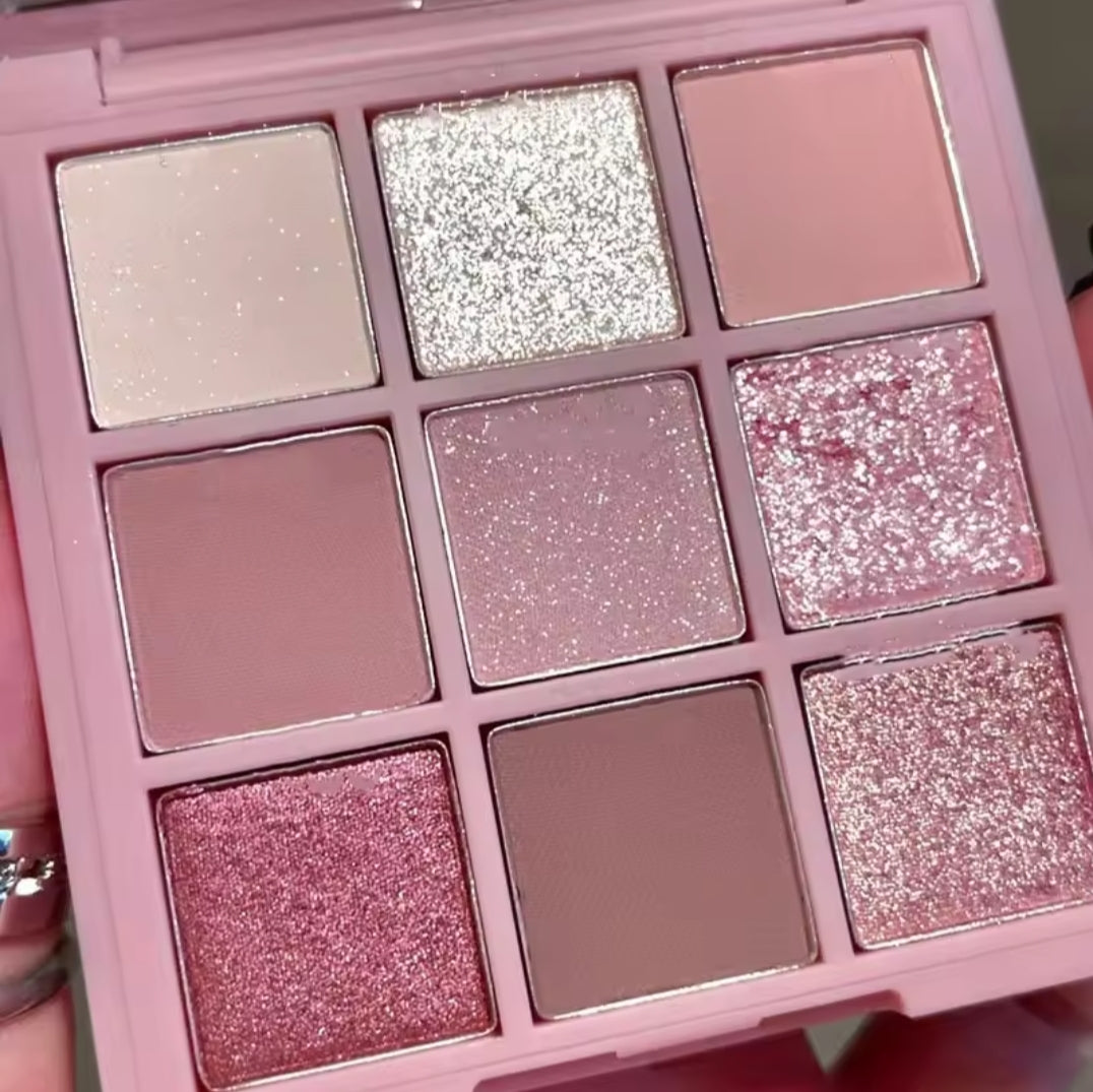 Mini paleta de sombras de ojos brillantes