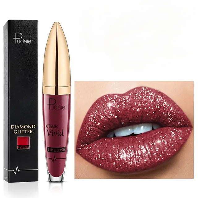 Brillo labial brillante de larga duración