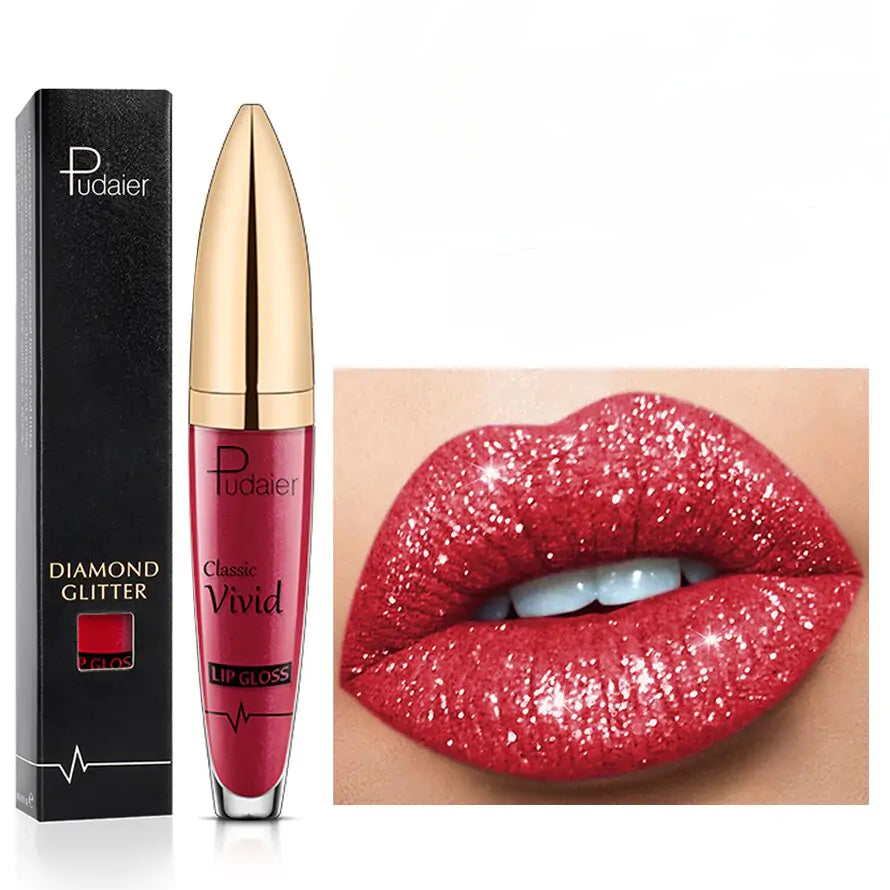 Brillo labial brillante de larga duración