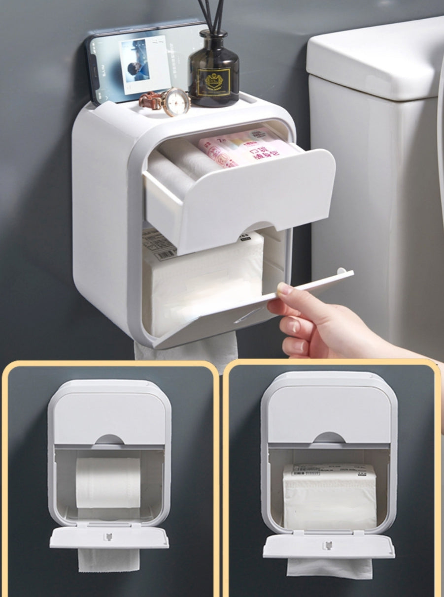 Portarrollos de papel multifuncional