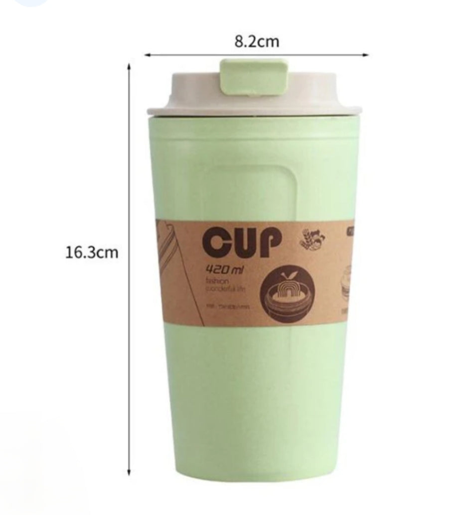 Leak-proof bamboo fiber cup
