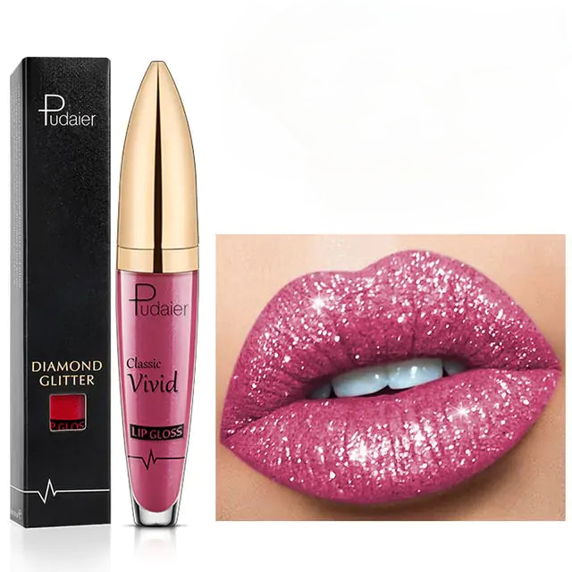 Brillo labial brillante de larga duración