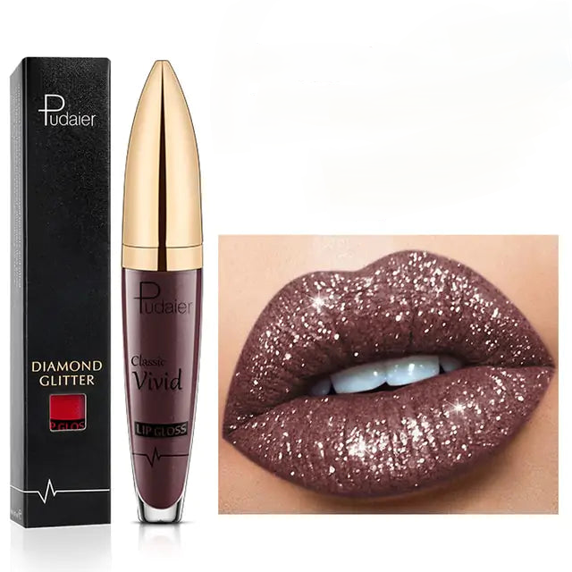 Brillo labial brillante de larga duración