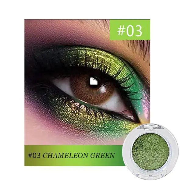 Sombras de ojos camaleón metálica con purpurina - Erlif