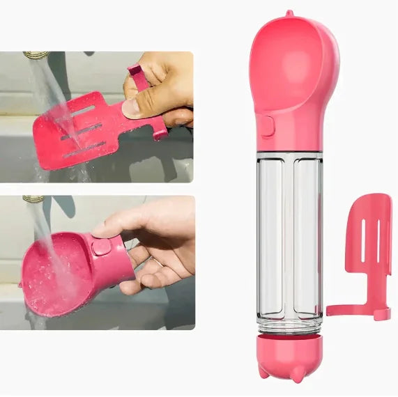 Botella portátil 3 en 1 para mascotas