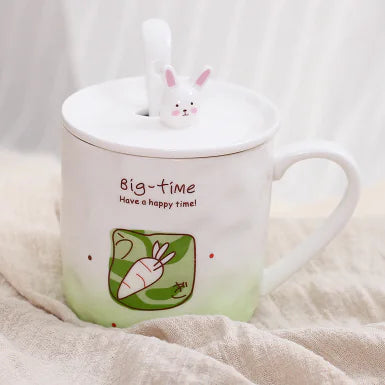 Taza de cerámica con diseño de gato