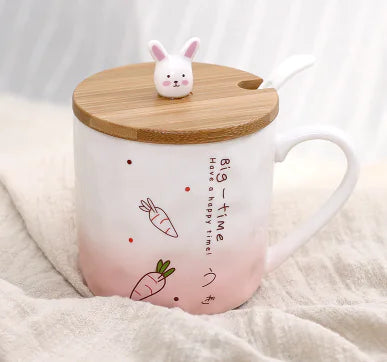 Taza de cerámica con diseño de gato