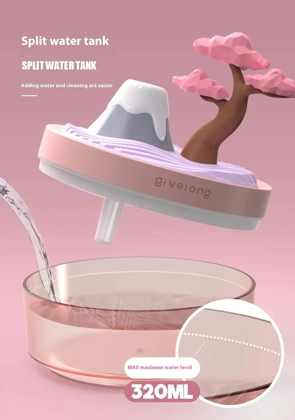 Humidificador de aire de escritorio USB