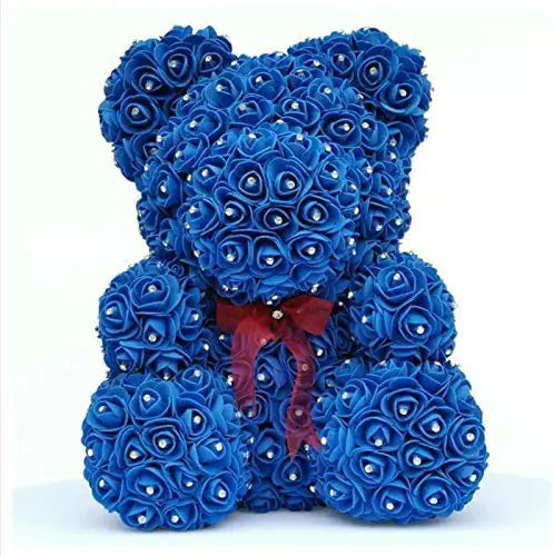 Oso de rosas con brillos