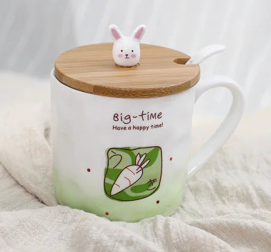 Taza de cerámica con diseño de gato