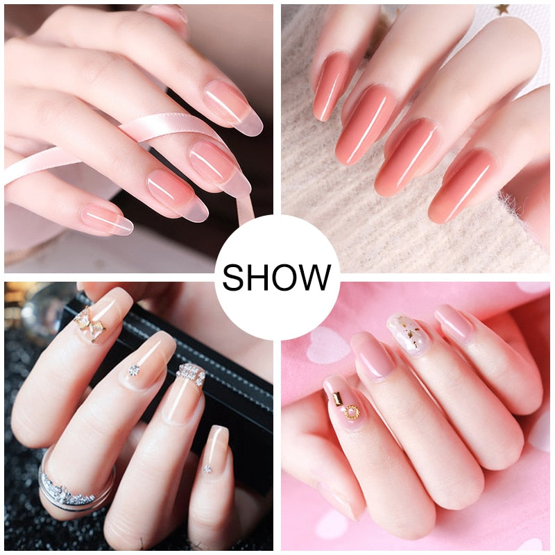 Poly-Gel-Nagelset mit Lampe
