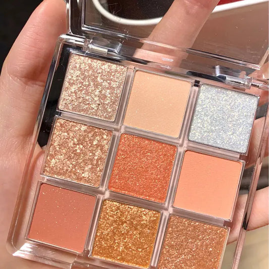 Mini paleta de sombras de ojos brillantes
