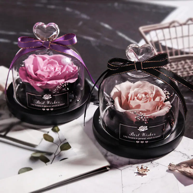 Caja de regalo de rosa eterna
