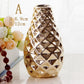 Golden decorative vase