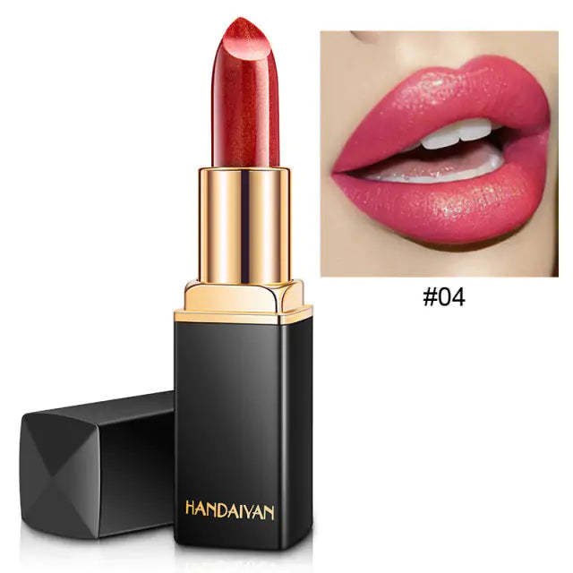 Labial brillante resistente al agua