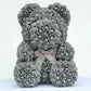 Rose bear with glitter