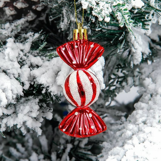 Adornos navideños de caramelo - Erlif 