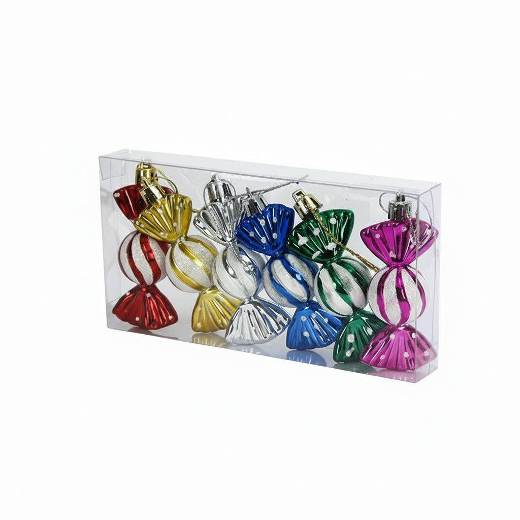 Adornos navideños de caramelo - Erlif 