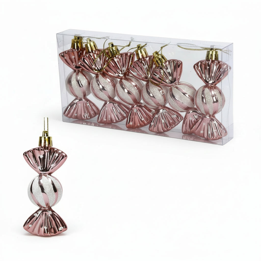 Adornos navideños de caramelo - Erlif 