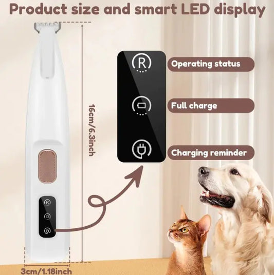 Afeitadora para mascotas LED - Erlif 