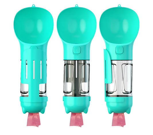 Botella portátil 3 en 1 para mascotas - Erlif 