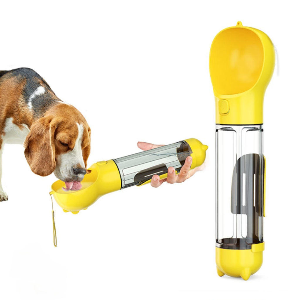 Botella portátil 3 en 1 para mascotas - Erlif 