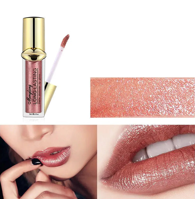 Brillo labial mate perlado - Erlif 