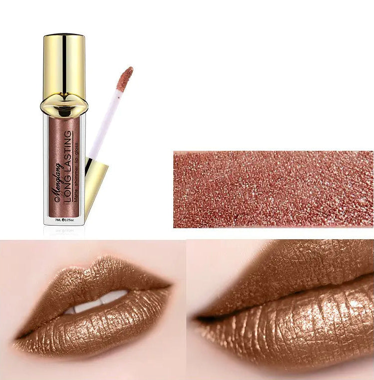 Brillo labial mate perlado - Erlif 