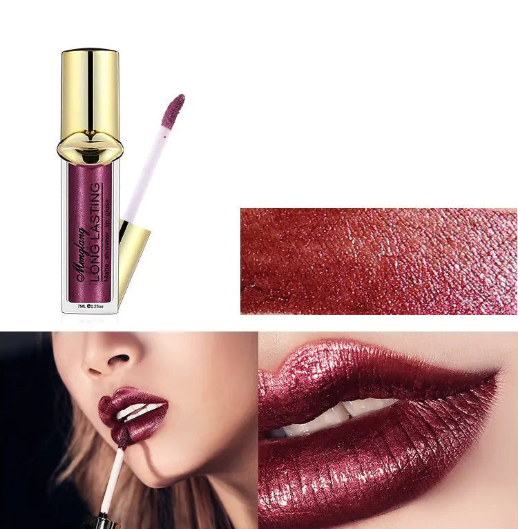 Brillo labial mate perlado - Erlif 
