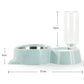 Comedero de acero inoxidable con dispensador de agua