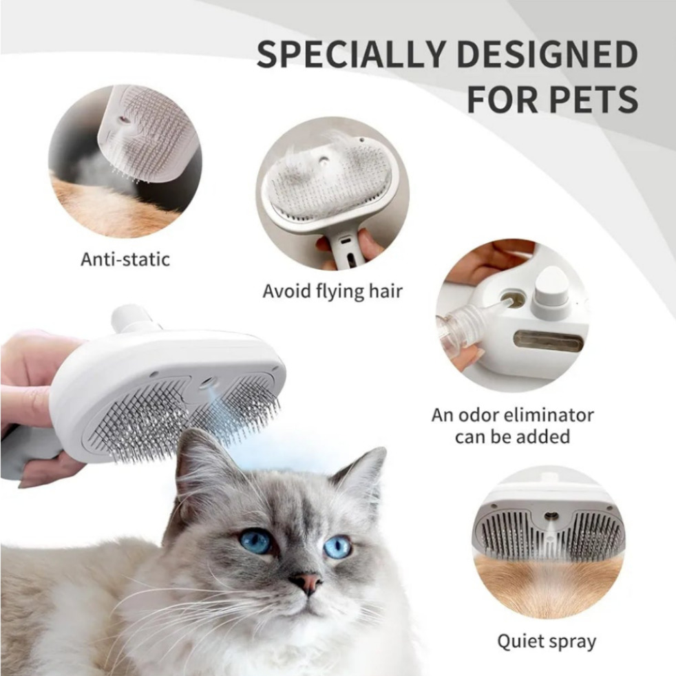 Cepillo autolimpiable para mascotas - Erlif 