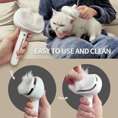 Cepillo autolimpiable para mascotas - Erlif 