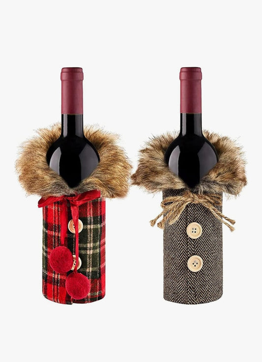 Cubre botella navideño - Erlif 