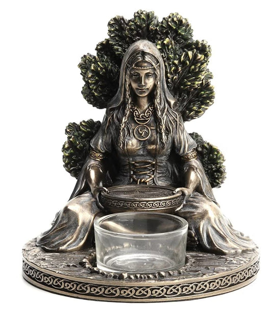 Estatuilla céltica portavelas - Erlif 