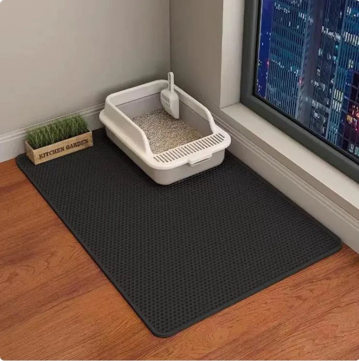 Esterilla de arena para gatos de doble capa - Erlif 