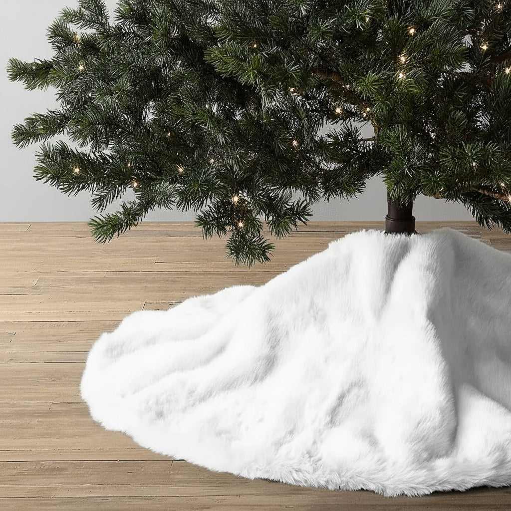 Falda para árbol de navidad de felpa - Erlif 