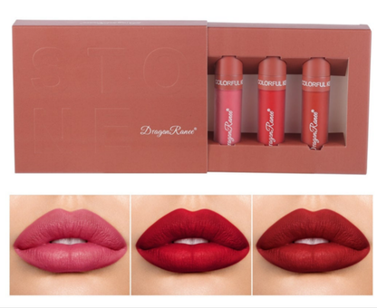 Pack 3 labiales liquidos de larga duración