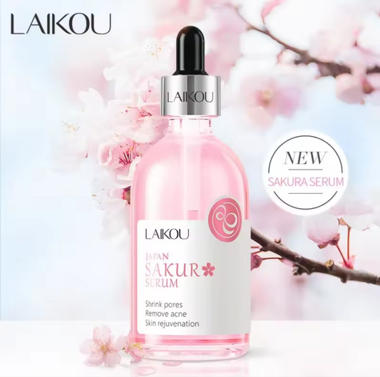 Sérum facial hidratante con suero de flor de cerezo