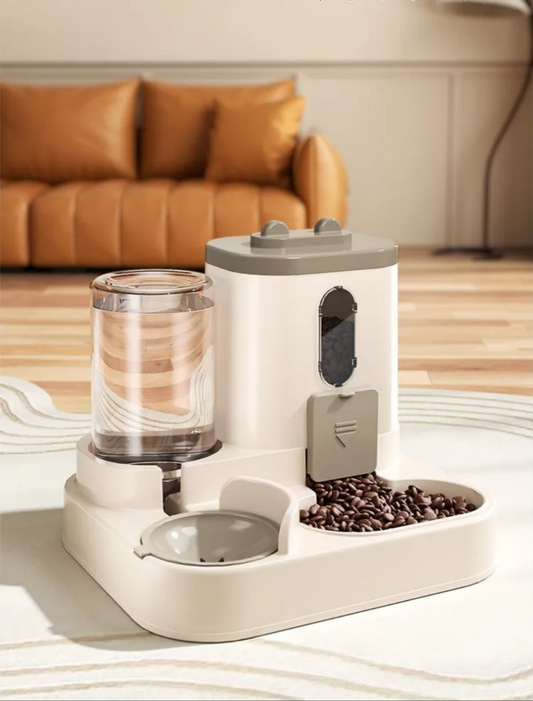 Comedero automático con dispensador de agua